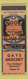 Matchbook Cover - Gays Grocery New Richland MN low phone #
