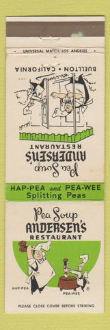 Matchbook Cover - Andersen's Pea Soup Restaurant Buellton CA