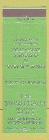Matchbook Cover - The Swiss Chalet Restaurant Wyoming MI
