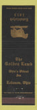 Matchbook Cover - The Golden Lamb Lebanon OH WEAR