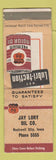 Matchbook Cover - Phillips 66 oil gas Jay Lory Rockwell City IA WORN