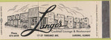 Matchbook Cover - Lange's Restaurant Lansing IL