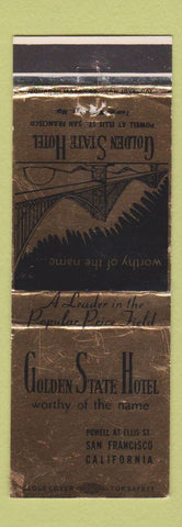 Matchbook Cover - Golden State Hotel San Francisco CA WEAR