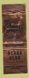 Matchbook Cover - Vegas Club Gardena CA WORN