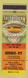 Matchbook Cover - Burger Pit Restaurant San Francisco CA