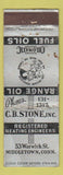 Matchbook Cover - CB Stone Fuel Oils Middletown CT WEAR