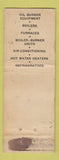 Matchbook Cover - CB Stone Fuel Oils Middletown CT WEAR