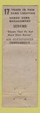Matchbook Cover - Pete's Steaks Chicago IL Christmas WORN