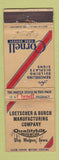 Matchbook Cover - Cornell Fibre Board Des Moines IA Loetscher Burch WORN