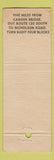 Matchbook Cover - Ken Barry's Town House Gloucester Heights NJ WEAR