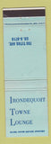 Matchbook Cover - Irondequoit Towne Lounge