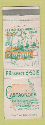 Matchbook Cover - Castagnola Seafood Restaurant San Francisco CA WEAR