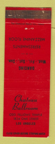 Matchbook Cover - Chateau Ballroom Los Angeles CA WORN