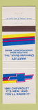Matchbook Cover - 1980 Chevrolet Hartley Buick Dover Foxcroft ME