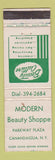 Matchbook Cover - Modern Beauty Shoppe Canandaigua NY WEAR