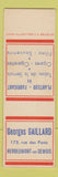 Matchbook Cover - Georges Gaillard Tobacco Belgium SAMPLE WEAR