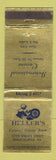 Matchbook Cover - Heller's Colonial Dining Room Philadelphia PA WEAR