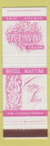 Matchbook Cover - Hotel Maytag Newton IA