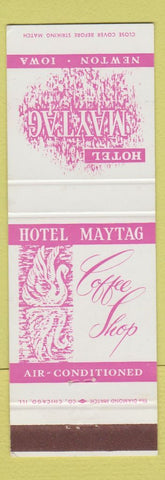 Matchbook Cover - Hotel Maytag Newton IA