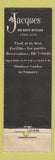 Matchbook Cover - Jacques French Restaurant Chicago IL