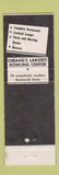 Matchbook Cover - Ames Bowling Center Omaha NE WEAR