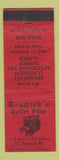 Matchbook Cover - Renwick's Coffee Shop Princeton NJ WORN