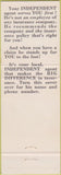 Matchbook Cover - Bennett Insurance Agency Sidney OH