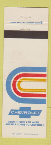 Matchbook Cover - Chverolet