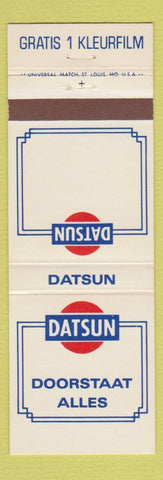 Matchbook Cover - Datsun Belgium Brussels