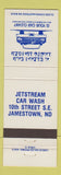 Matchbook Cover - Jetstream Car Wash Jamestown ND