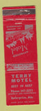 Matchbook Cover - Terry Motel Enterprise AL WORN
