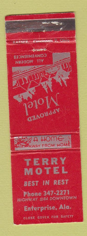 Matchbook Cover - Terry Motel Enterprise AL WORN