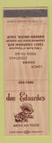 Matchbook Cover - Don Eduardo's Mexican Food Garden Grove CA