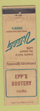 Matchbook Cover - Vitality Shoes Epp's Bootery Salina KS WORN