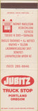 Matchbook Cover - Jubitz Truck Stop Portland OR
