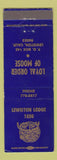 Matchbook Cover - Moose Lodge Lewiston CA WEAR