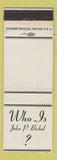 Matchbook Cover - John P Bickel Real Estate Insurance Cedar Rapids IA
