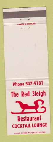 Matchbook Cover - The Red Sleigh Restaurant Cooperstown NY WEAR
