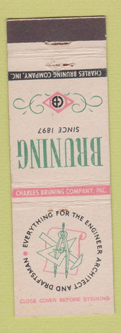 Matchbook Cover - Bruning Architect Draftsman Supply WEAR