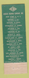 Matchbook Cover - Bruning Architect Draftsman Supply WEAR
