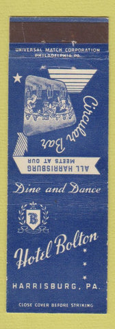 Matchbook Cover - Hotel Bolton Harrisburg PA