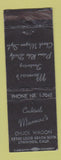 Matchbook Cover - Marmac's Chuck Wagon Lynwood CA WEAR