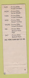 Matchbook Cover - Marmac's Chuck Wagon Lynwood CA WEAR