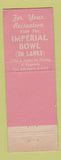 Matchbook Cover - Twin Chimneys Restaurant El Segundo CA