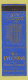 Matchbook Cover - Lycoming Hotel Williamsport PA WEAR