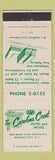 Matchbook Cover - Carolina Crest Hotel Atlantic City NJ
