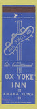 Matchbook Cover - Ox Yoke Inn Amana IA WEAR