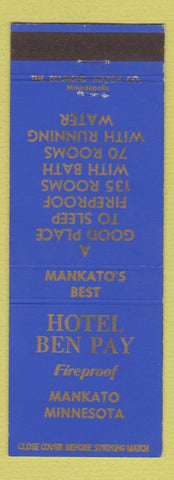 Matchbook Cover - Hotel Ben Pay Mankato MN