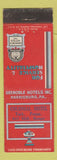 Matchbook Cover - Colonial Hotel York PA WEAR