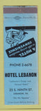 Matchbook Cover - Hotel Lebanon PA